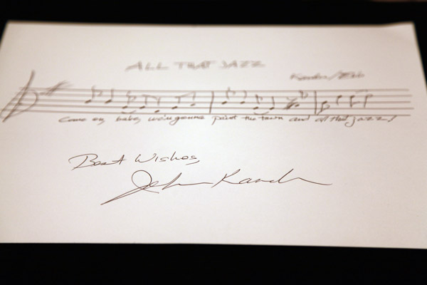John Kander autograph