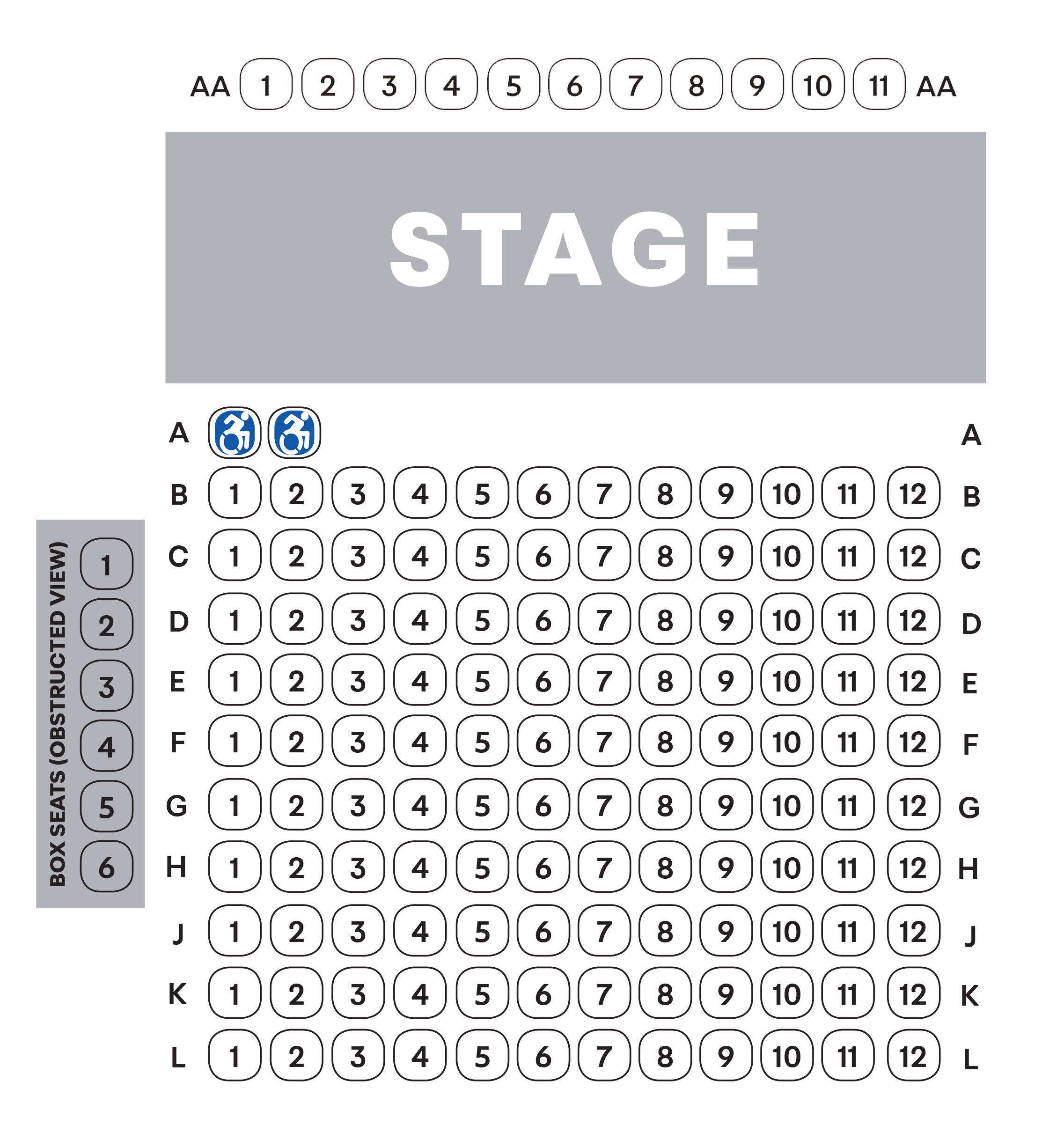 Hudson Valley Shakespeare Festival Seating Chart